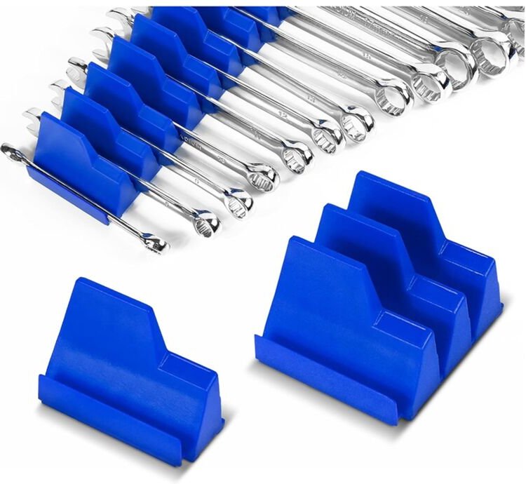 Magnetischer Schraubenschlüssel-Organizer für Werkzeugkästen, passend für 20 Schraubenschlüssel, perfekt für Garage und ...