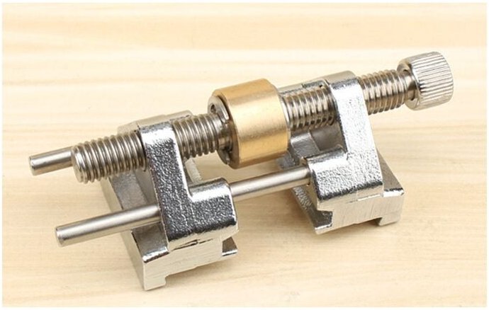 Thumbnail - Guide d'affûtage en acier inoxydable avec rouleau Laiton pour ciseaux à bois fixe Angle Aiguiseur de couteaux Lame de ra...