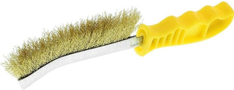 Handstielbürste 26 cm, Messing gewellt - Osborn