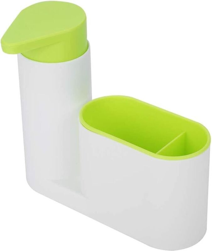 Spülmittelspender, Seifenspender mit Schwammhalter für die Küche