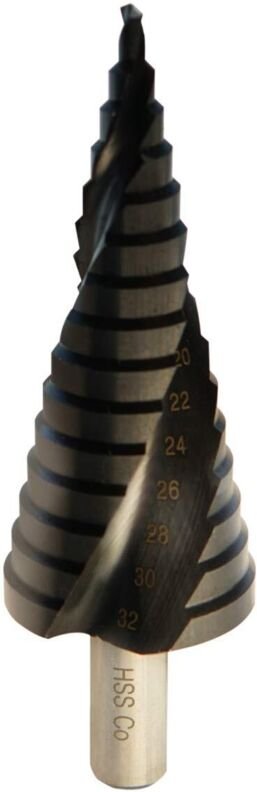 Tigrezy - 4–32 mm metrischer Stufenbohrer mit 5 % Kobalt für Edelstahl und Hartmetall (15 Stufen)