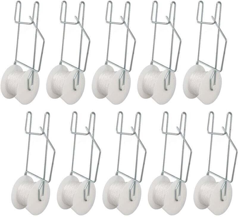 Ganchos para tomates, 10 unidades de alambre de acero galvanizado pp resistente al calor que ahorra espacio, cordel de e...