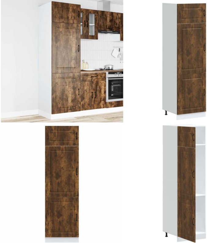 Vidaxl - Küchenschrank Kalmar Räuchereiche Holzwerkstoff