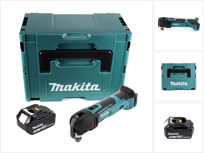 Dtm 51 G1J Akku Oszillierer 18 v + 1x Akku 6,0 Ah + Makpac - ohne Ladegerät - Makita