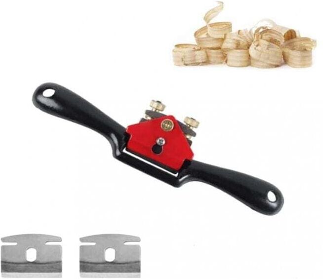 Schweifhobel, Holzbearbeitung, Schneidehandwerkzeug, verstellbarer Kantenhobel mit 2 Ersatzklingen