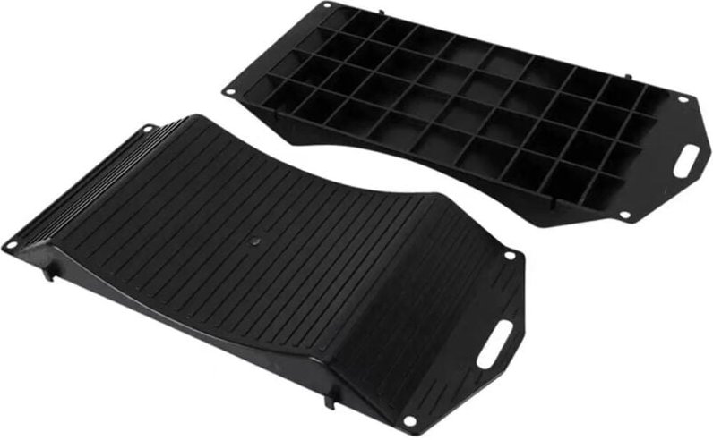 Relaxdays Reifenschoner gegen Standplatten, 2er Set, 10–20 Zoll, Oldtimer & Wohnwagen Reifenschutz, Reifenschuh, schwarz