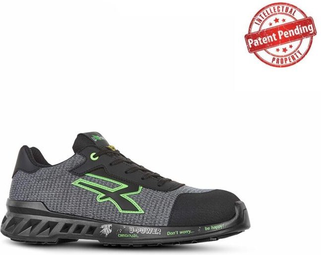 Sicherheitsschuhe LOW MIKE ESD S1P SRC - Grau/Schwarz/Grün 39