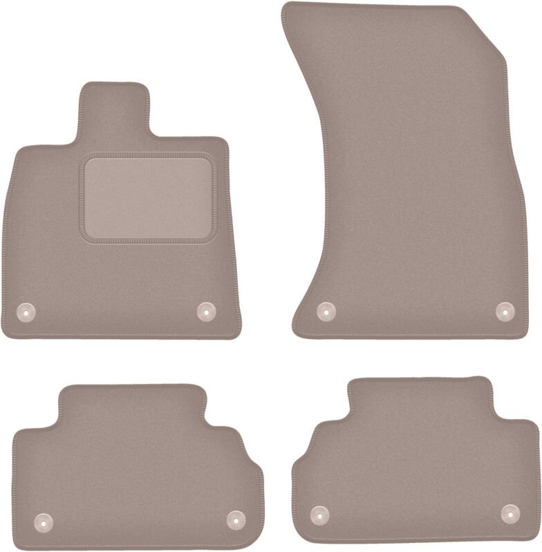 Beige Velours-Fußmatten für: Audi Q5 II FY / F5 SUV (2017-)