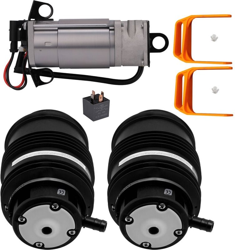 BFO - 2 Hinten Federbein 1 Kompressor for Mercedes W164 X164 ML500 1643201204 1643200625 164320120 Hinten Luftfederung K...