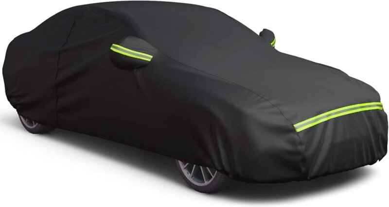 Autoabdeckung mit Reißverschluss rechts, UV-Schutz, wasserdicht, winddicht, staubdicht, kratzfest, l - (470-180-150), Sc...