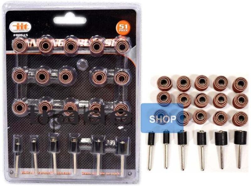 Kit 51-teiliges Mini-Bohrer-Zubehör, Dremel-Modellierschleiftrommel-Schleifgerät – - Ymyny