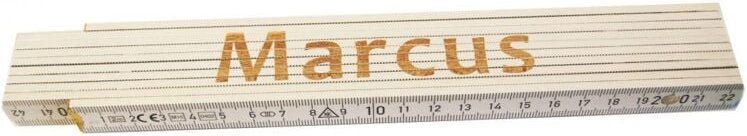 Zollstock Marcus 2 m weiß Zollstock