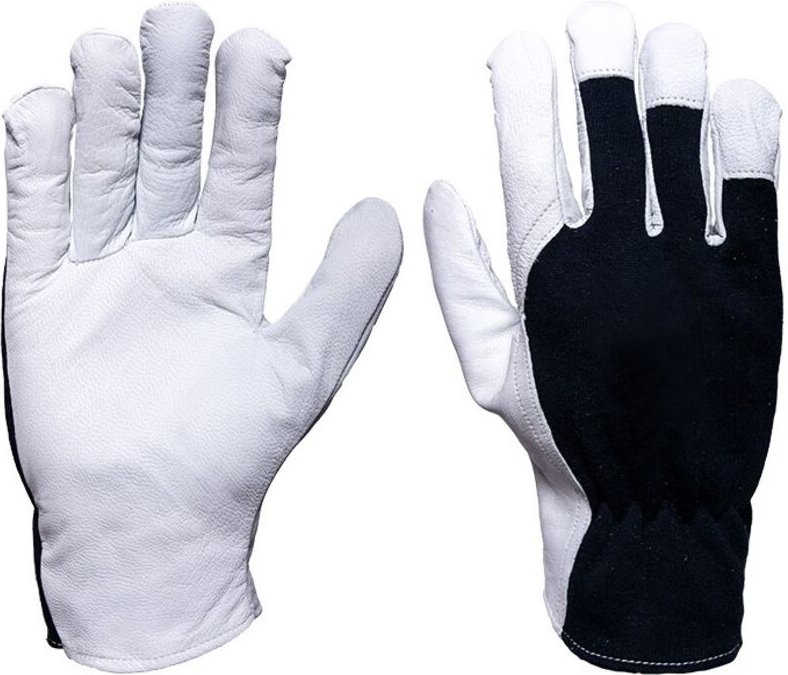 Ziegenlederhandschuhe, Riemen, Safeticult Basic R8 - 12 Paar - Rek Skrlto8