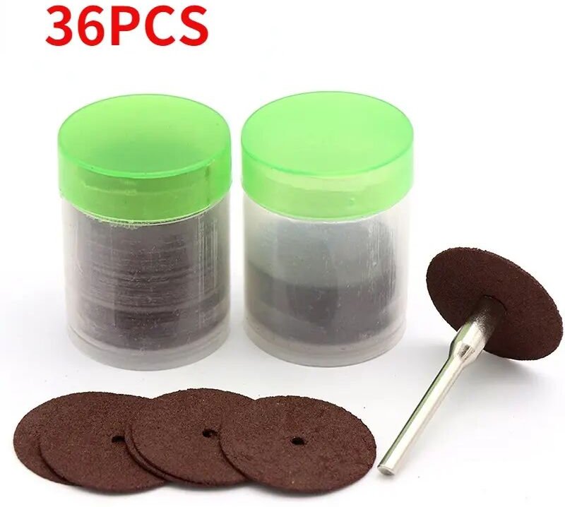 36Pcs Mini Bohrer Trennscheibe Trennscheibe Dremel Zubehör Schleifwerkzeuge für Drehwerkzeug