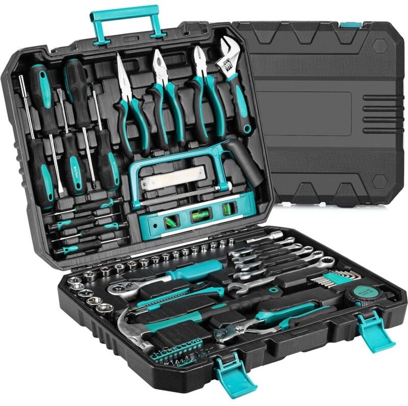 79tlg Werkzeugkoffer Werkzeugkiste Werkzeugbox Haushalts Werkzeug Set Universal Ratsche Steckschlüsselsatz
