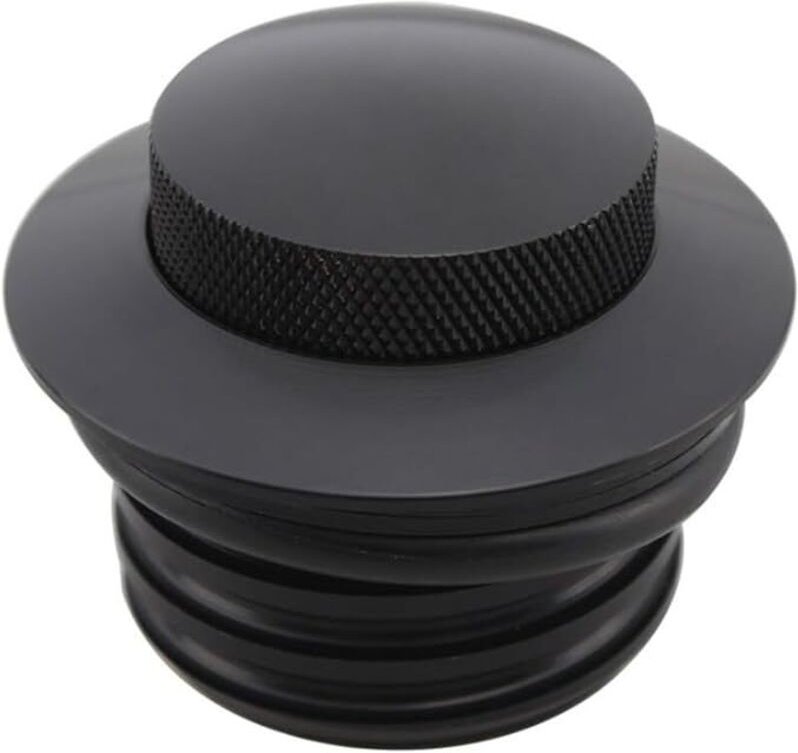 Linghhang - 1 Stück (schwarz) Motorrad-Tankdeckel für Harley Sportster Dyna Softail Fat Boy 1982–2018. Motorrad-Tankdeck...