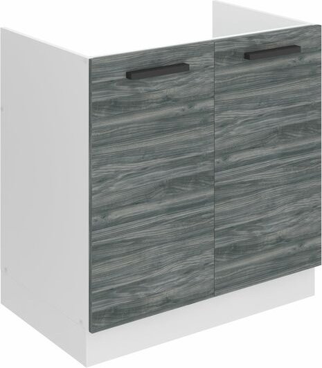 Unterschrank Küche, Spülenunterschrank 80 cm Breite. sdz Küchenunterschrank ohne Arbeitsplatte. Spülenschrank mit 2 Türe...