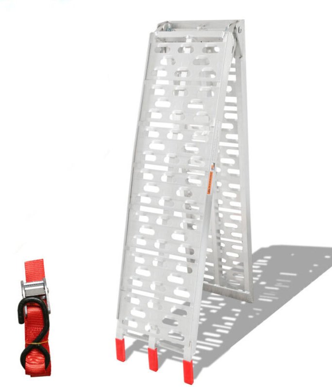 Alu Auffahrrampe Set Faltbare Laderampe Max. 340 Robust Verladerampe rutschfeste Oberflaeche