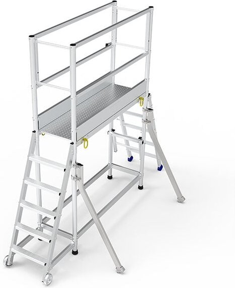Mobile Plattformtreppe - 5 Stufen - Maximale Arbeitshöhe. 3.40m - PRDA140