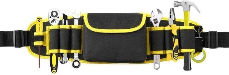 Thumbnail - Professionelle Werkzeugtasche, verstellbare Gürteltasche mit Werkzeughalter, Werkzeugtaschentasche, Elektriker-Werkzeugg...