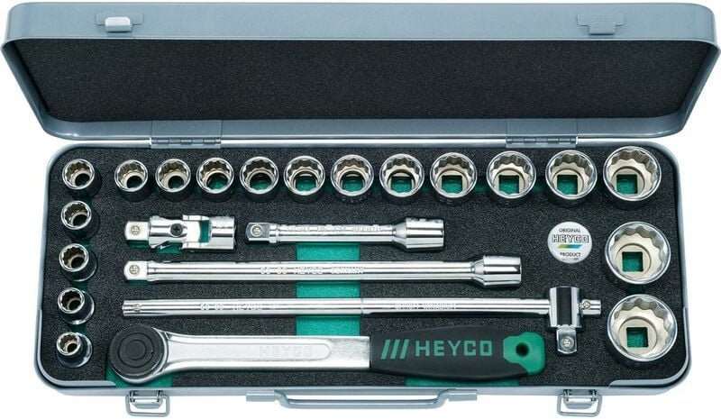 73-03-M Steckschlüssel-Garnitur, 23-tlg., 1/2'