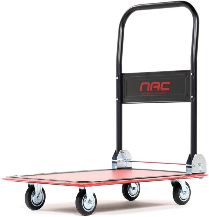 Wagen de Lager de 4 Räder mit Plattform 47x73x83 cm und Tragfähigkeit de 150 kg NAC, ideal zum Transport of von Waren, r...