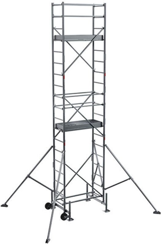 Gärtnergerüst - 2 PLattformen - Max. Arbeitshöhe 5.97m - Plattformlänge 1.30m - DA413-THKP