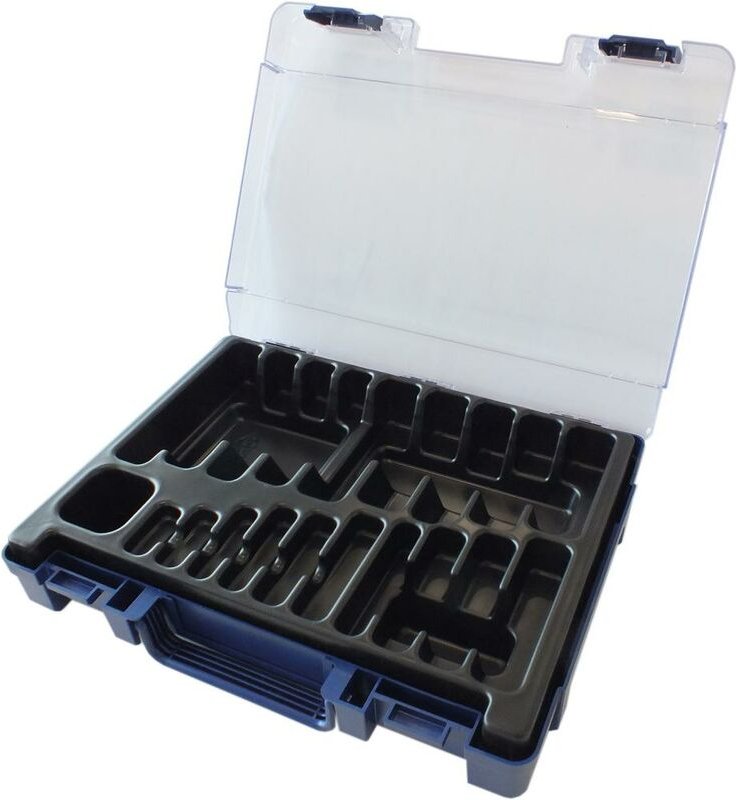 Rose-Kunststoffmagazin leer blau 170-teilig din 338 Format