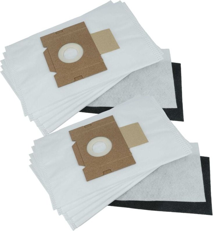 10x Staubbeutel kompatibel mit Fakir s 200, s 200 electronic, s 250 Staubsauger - Mikrovlies, 29cm x 17,9cm Weiß - Vhbw