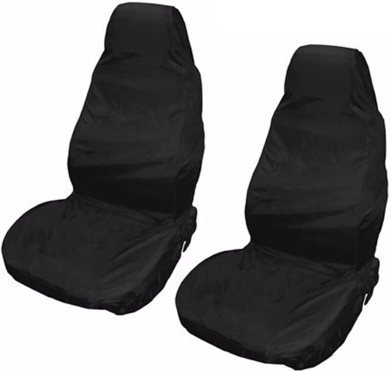 2 Stück Universal-Autositzbezüge, Schwarzer wasserdichter Sitzschutz Ymyny