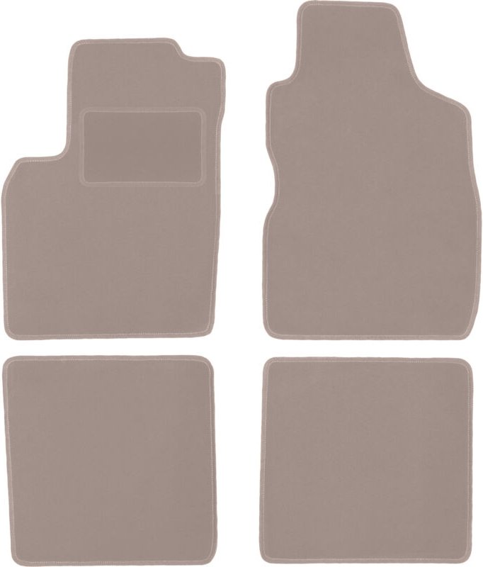 Beige Veloursmatten für: Fiat Panda II Fließheck (2002-2010)