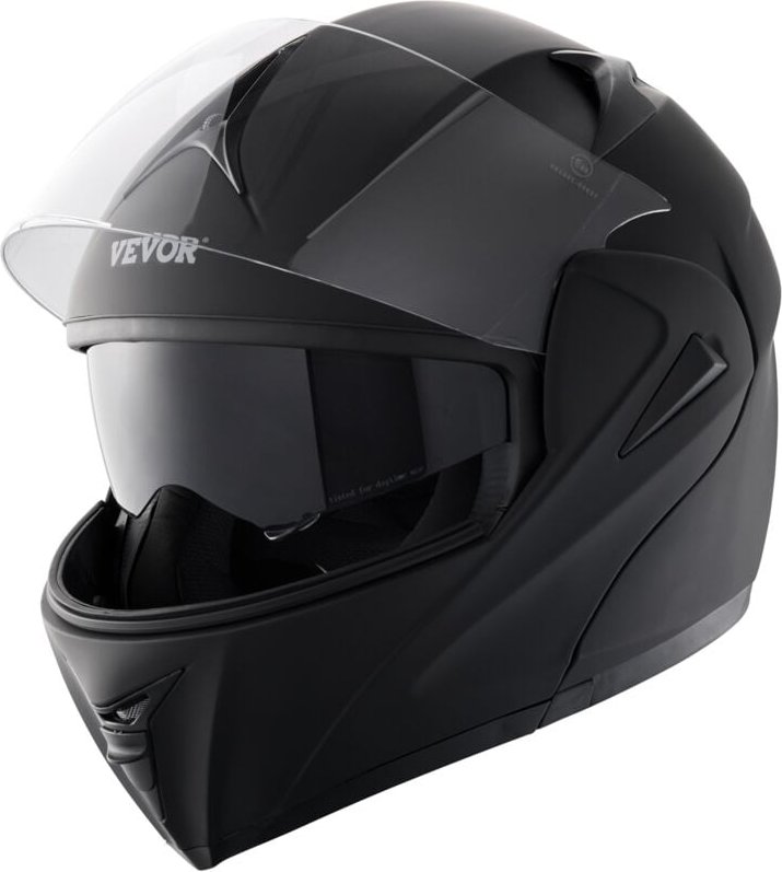 VEVOR Motorradhelm ohne Maske Helmgröße 59-60 cm, ABS Helme mit hoher Dichte & Bluetooth-Kommunikation & Wechselglas Grö...
