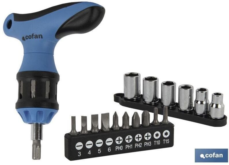 T-Schraubendreher-Set mit Ratsche 26-tlg