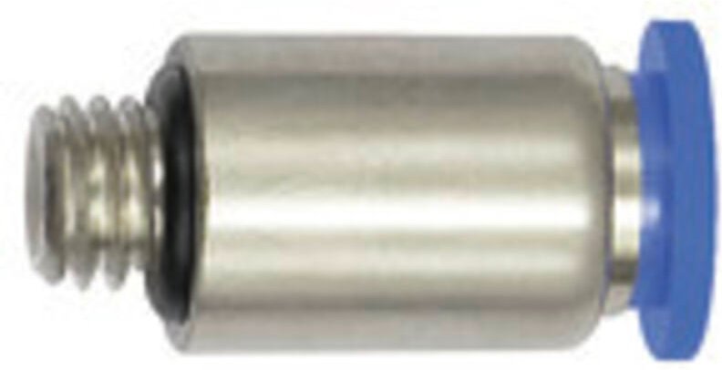 Gerade Steckverschraubung »Blaue Serie« mini, rund, M6, 207.006-4M - Riegler