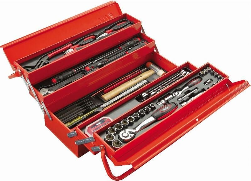 Thumbnail - Metall-Werkzeugkasten + 113 Werkzeuge Wartung Sam Outillage CP-113BOX