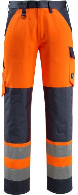 Warnschutzhose Maitland safe light 15979-948-14010 Gr. 23 hi-vis orange/schwarzblau - Mascot