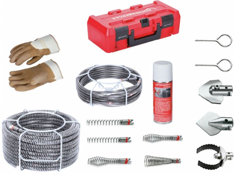 Rothenberger - Spirale DuraFlex smk Länge 2,3-22,5 m Spiralen-Ø 16 + 22 mm Arbeitsbereich: 2-6″, 50-150 mm