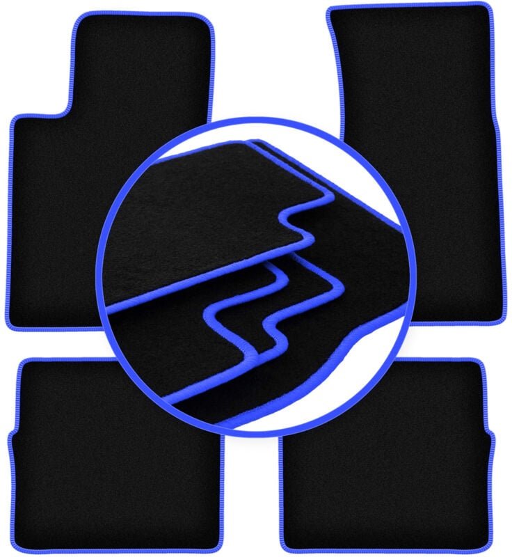 CARLUX-BLUE Autofußmatten für: Cadillac SRX 0 (2004-2010)