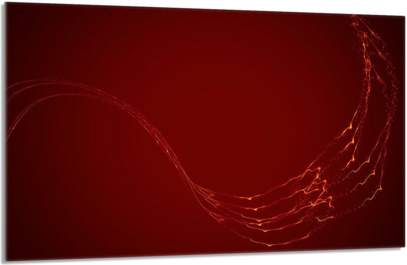 Glasschutzplatte für Herd 80x52 Rot