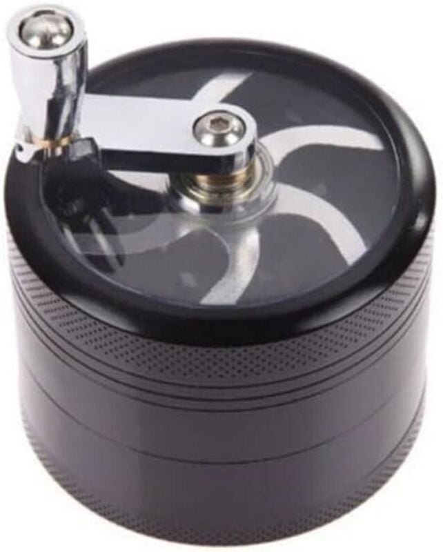 1,5 Zoll manuelle Gewürzmühle mit Griff (schwarz) - KZQ