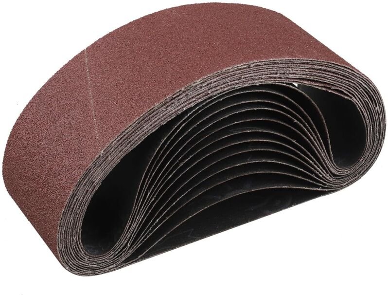 Schleifband 75 x 533 mm, 10-teiliges Schleifband-Set mit Körnung 80 - Sollbry