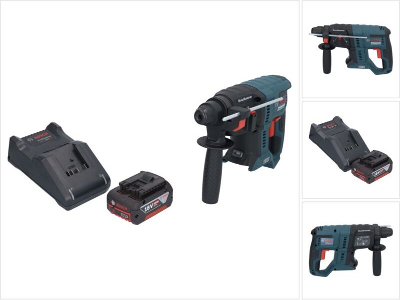 Bosch gbh 18V-21 Professional Akku Bohrhammer 18 v 2,0 j sds plus Brushless + 1x Akku 4,0 Ah + Ladegerät