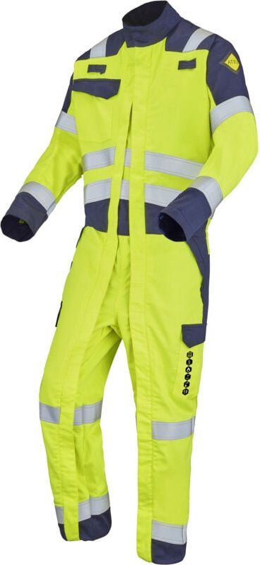 Kombination 2 Reißverschluss NEVADO Neon Gelb / Marineblau L - FR(48-50)