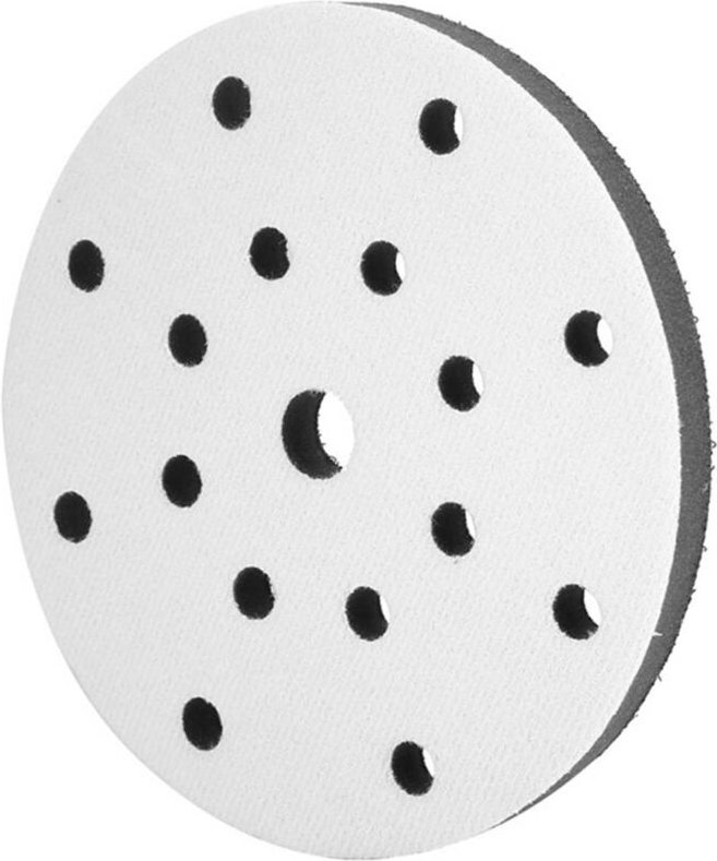 Softpuffer -Schwamm -Schnittstelle mit 150 mm Durchmesser für Schleifkissen (15 Löcher) - Jeffergarden