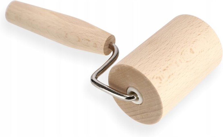 Kadax - Kleine Nudelholz mit Griff, Teigroller, Nudelroller, Rollstab, 8 cm, Holz