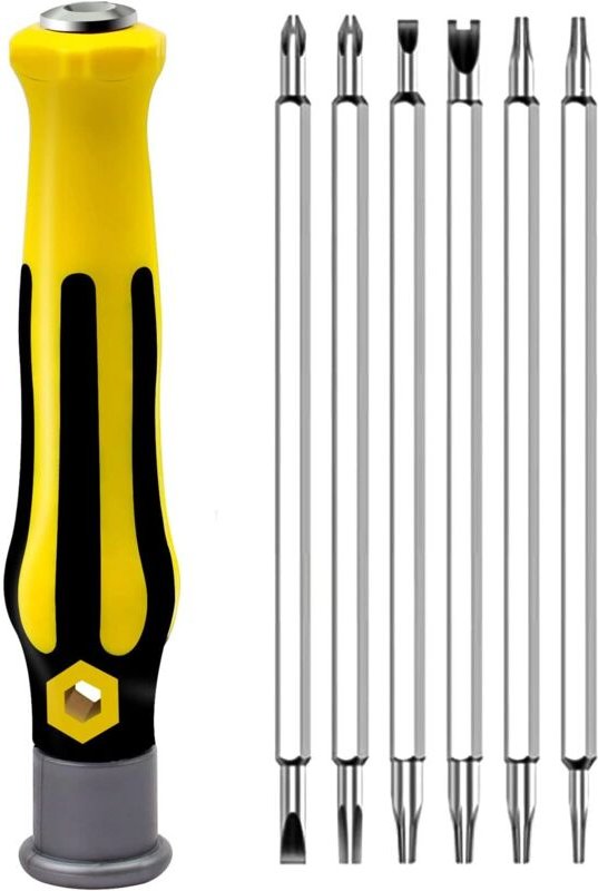 Dolaso - Schraubendreher-Set, 13-in-1-Schraubendreher-Set, tragbares und kompaktes multifunktionales Demontagewerkzeug, ...