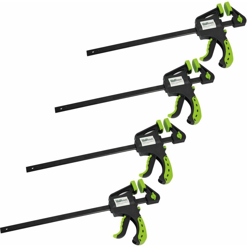 4 Einhandzwingen Schnellspannzwinge 60x300 mm Spannweite 300mm Dehnbereich 460mm