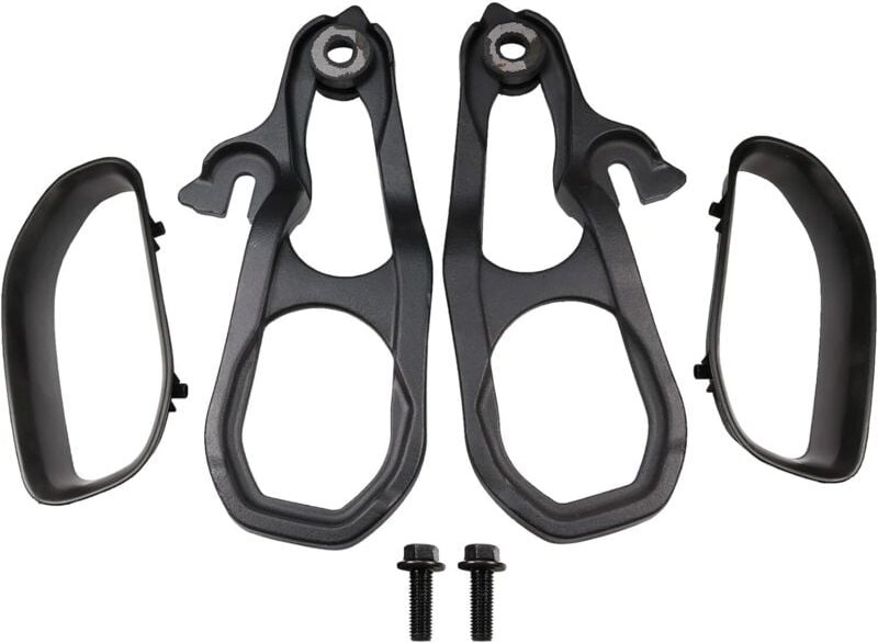 Abschlepphaken vorne links und rechts mit Stoßstangenblende, schwarz, Ersatz für Dodge Ram 1500 mit 3,6 l 5,7 l Motor, 2...