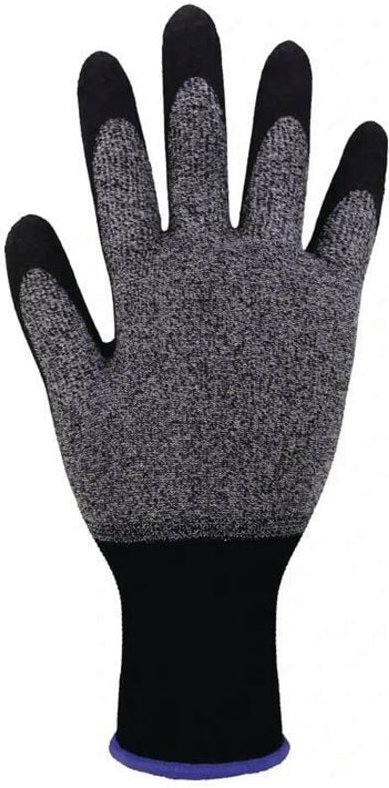 Feinstrickhandschuh HIT-200 Größe 10 grau/schwarz EN 388, EN 21420:2020 PSA-Kategorie II