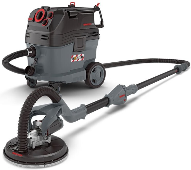 Trockenbau Schleifsystem Dustfree mit lhs 225 vario + vcm 530 pro - Menzer